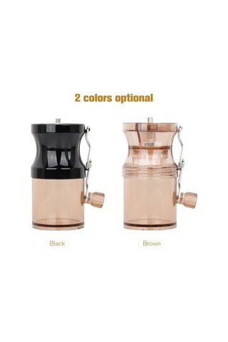 Ulzyvf Taşınabilir Kahve Değirmeni: Seramik Bıçak, Paslanmaz Sap, Ev-ofis-seyahat İçin Kahverengi Kahverengi