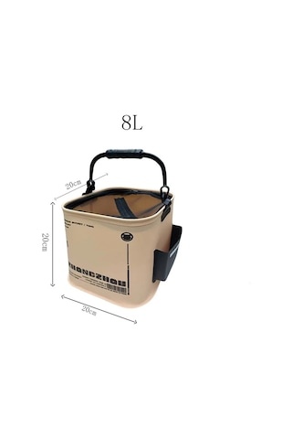 Açık Balıkçılık Kovası Katlanabilir Ve Taşınabilir Net Canlı Çok Renkli