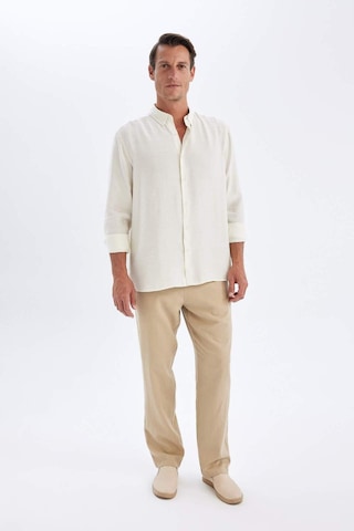 DeFacto Relax Fit Polo Yaka Poplin Modal Basic Düz Uzun Kollu Gömlek C4131AX24SMER102