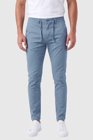 Deepsea Erkek Slim Fit Likralı Mavi Jogger Pantolon Beli Lastikli İpli Esnek Spor Pantolon 2700523