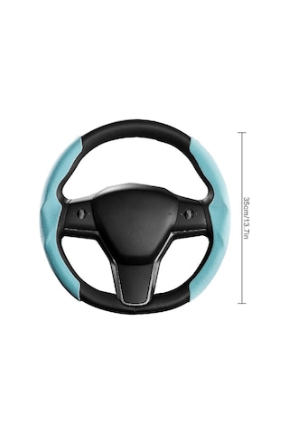 Fosenze Tesla Model 3/y/s İçin Ultra İnce Suede Deri Direksiyon Kılıfı - Karbon Fiber Desenli, Kayma Engellli, Hava Geçirgen, Tüm Hava Koşullarında Uygun