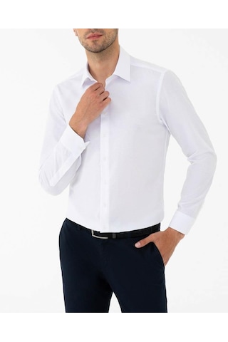 Advante Slim Fit Pamuk Saten Erkek Gömlek