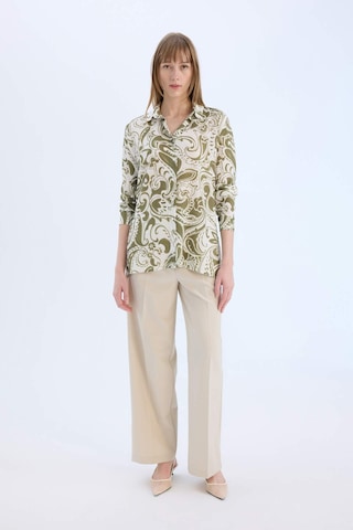 DeFacto Oversize Geniş Kalıp Desenli Uzun Kollu Gömlek Tunik E4347AX25SPKH503