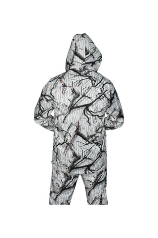 Mysia Outdoor Beyaz Soft Shell Mont Avcı Saz Kar Desen Çift Kat Polarlı Çok Renkli
