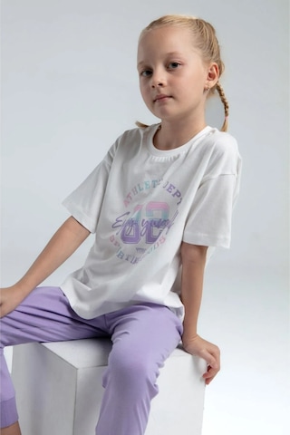 Rolypoly Roly Poly 2'li Pijama Takımı Rp3614 Beyaz-lila Beyaz -Lila