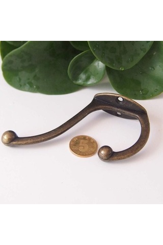 Hooks Country Style Bronz Cüzdan Şapka Havlu B Diğer