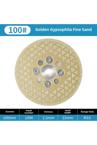 Suofeng Cuanxing El Fırçası Taşlama Diski - Mermer, Kuvars, Granit Yenileme Ve Kesim İçin 10cm 100 İnce Zımpara