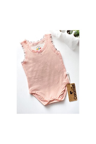 Altıntaş Baby Caramell Dantel Detaylı %100 Pamuk 2'li Body Set Kız Bebek Pembe Pembe
