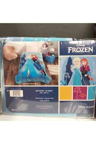 Kristal By Taç Lisanslı Tek Kişilik Çocuk Battaniye 160x220 -fro Mavi