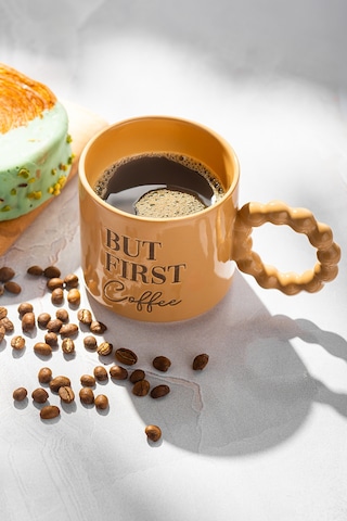 Emsan But First Coffee Krem Rengi Kupa 310 Ml Krem