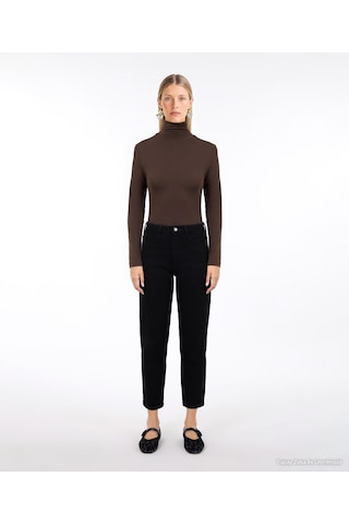 Yargıcı Mom Yüksek Bel Pantolon 26kkpn3105v 001 Siyah