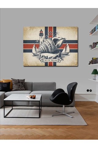 Kanvas Tablo Eski Gemi Ve Deniz Düşleri
