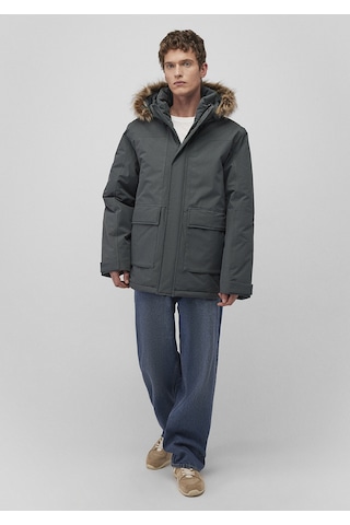 Mavi - Kapüşonlu Yeşil Parka 0110472-71598 Yeşil