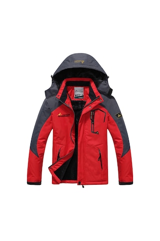 Erkekler İçin Su Geçirmez Ve Rüzgar Geçirmez Softshell Ceket Kırmızı