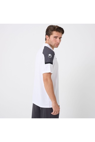 Beyaz - Antrasit Uhlsport Erkek Polo T-shirt Energy 1101801 Beyaz - Antrasit