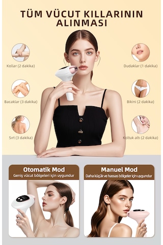 Yues Ipl Buz Başlıklı Lazer Epilasyon 9 Modlu Skin Collagen Akne