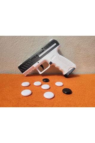 Axis-9 Mekanik Disk Fırlatan Eğlence Set Siyah Ve Beyaz