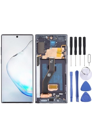 Samsung Uyumlu Galaxy Note 10 Plus Oled Lcd Ekran Dokunmatik Full Çıtalı Oled Siyah Sm-n975