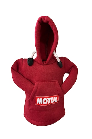 Motul Tasarım Hoodie Vites Topuzu Kılıfı - Universal Sweatshirt Model Vites Aksesuarı Kırmızı