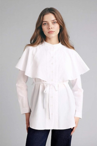 Defacto Relax Fıt Terry Cotton Uzun Kollu Tunik F7344ax26sper105 Ekru-er105