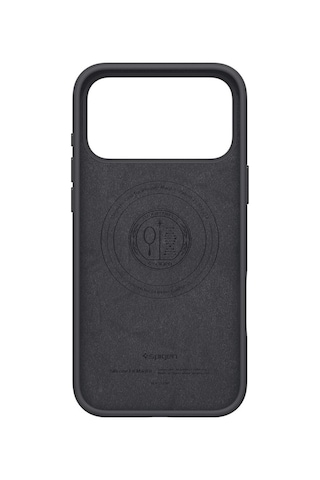 Spigen iPhone Uyumlu 17 Pro Silikon Magsafe Kılıf Silicone Fit Magfit Black Kaymaz Kapak - Acs09955