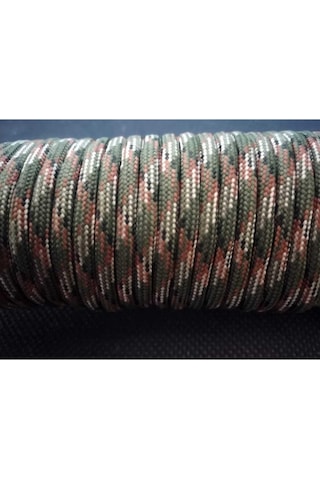 Paracord Dünyası Askeri Kamuflaj Kaliteli Paracord 7 Çekirdek Paraşüt İpi 550 4mm 5m Çok Renkli