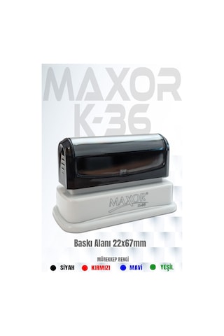 Maxor Kaşe K-36 İsim-ünvan Kaşesi 1 Adet
