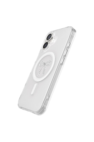 İphone 17 Uyumlu Kılıf M-safe Şarj Özellikli Zore Paris Mova Sert Pc Kapak Şeffaf