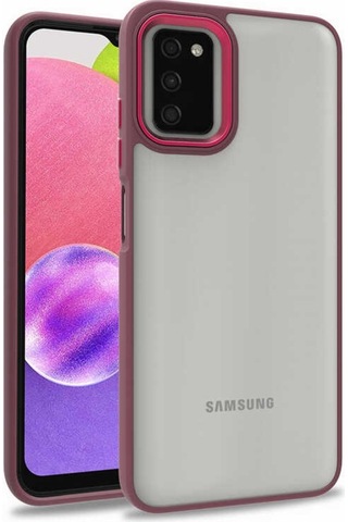 Galaxy A03S Kılıf Zore Flora Buton,Kenar Çevresi Renkli Kılıf