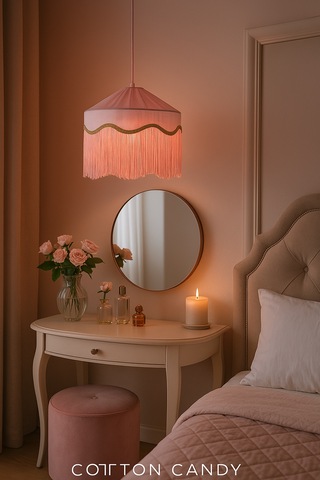 Cotton Candy Sarkıt Avize Pembe