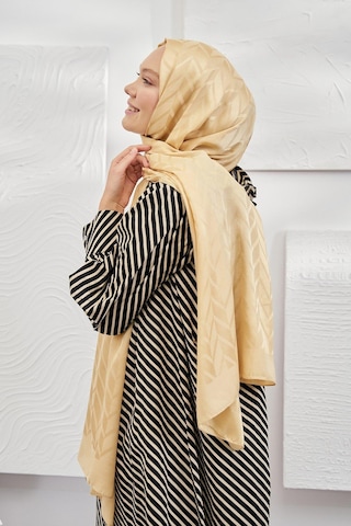 Armanda Jakarlı Şal - Zigzag Desenli - Dore - Dore