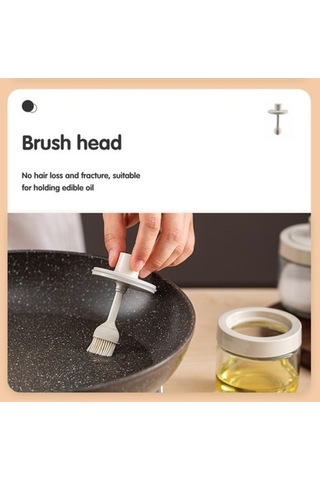 Dancemonkey Fırçalı Yağ Kabı, Saf Tercih İçin Beyaz