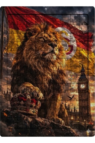 Ghostbastır Design Galatasaray 99 Parça Ayaklı Puzzle Dekoratif Çocuk Yapbozu 053