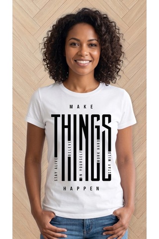 Make Things Happen Ütü İle Uygulanabilen Dtf Tekstil Baskı