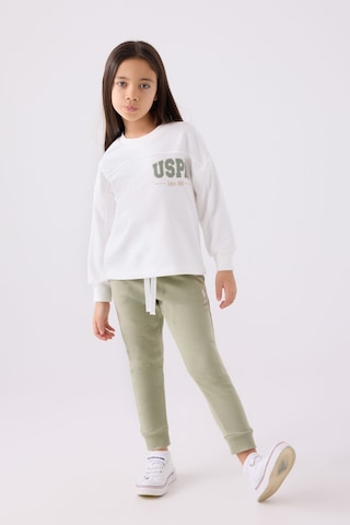 U.S. Polo Assn. U.s. Polo Assn Kız Çocuk Beyaz Eşofman Takımı Us1976-c-v1 Beyaz