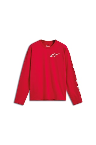 Alpinestars Trackside Csf Uzun Kollu Tişört Kırmızı Beyaz