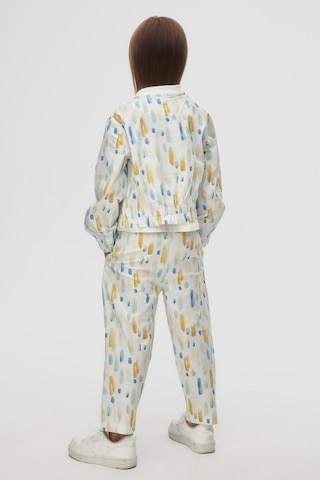 Nk Kids 58560 Kız Çocuk Ekru-mavi Sharp Pantolon Ekru - Mavi