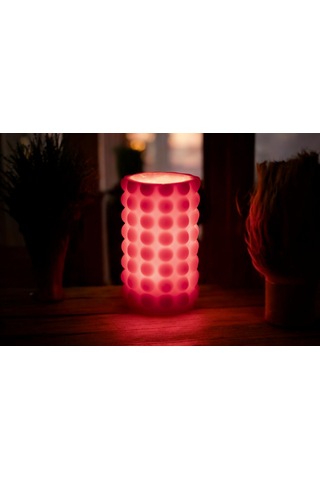 Fener Mum Bubble Long Bordo Kavun Kokulu Dekoratif Mum