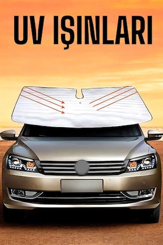 Oto Güneşlik Tüm Araç Tiplerine Uygun Isı Önleyici Uuczotogüneşlik1 89513676