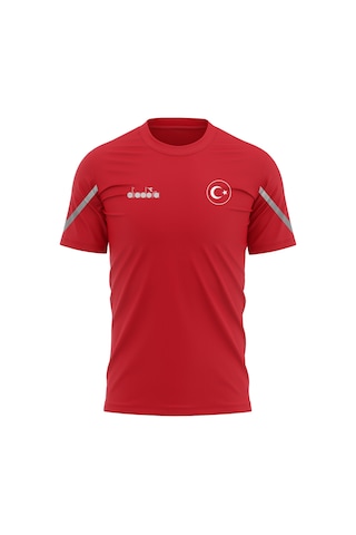 Diadora Alto 25 Milli Takım Antrenman Tişört Kırmızı