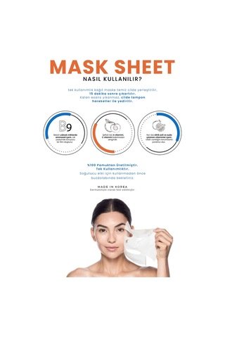 Hyalüronik Asit Ve Şeftali Ile Nemlendirici Kağıt Maske Mask