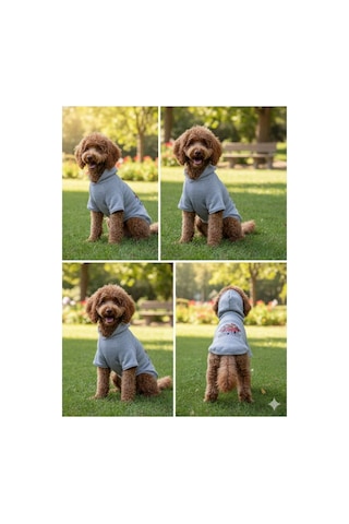 Penye Baskılı Sweatshirt Gri