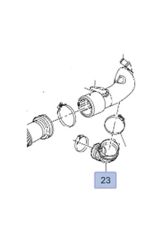 Chevrolet Cruze Hava Filtre Hortumu İbraş Marka 25193