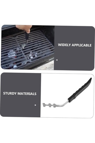 Fortunelane Paslanmaz Çelik Izgara Tutucu, Açık Barbekü Izgara Net Tutucu, Mutfak Gadget, Esansiyel Çelik