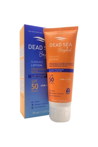 Dead Sea SPF 50 Beyond Sunsafe Güneş Koruyucu Losyon 75 ML Dead Sea SPF 50 Beyond Sunsafe Güneş Koruyucu Losyon 75 ML