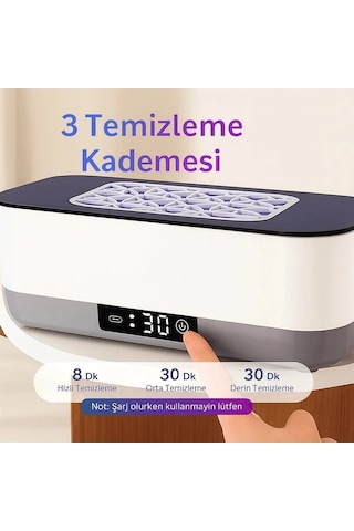 Omniax Ultrasonik Gözlük Temizleme Cihazı - Takı Saat Lens Derin Temizlik Makinesi