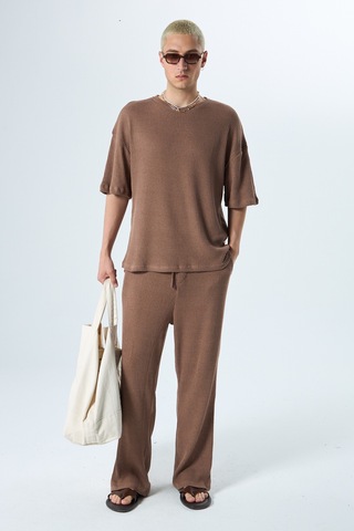 Basıc Oversize Takım Kahverengi