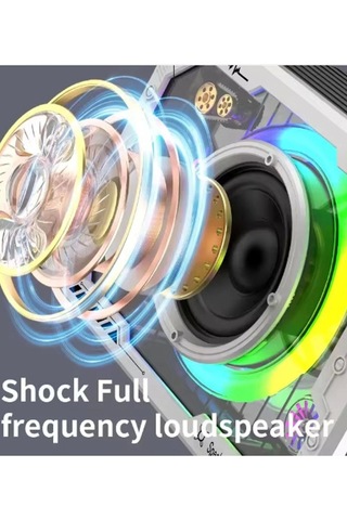 Ceylan Adam Vtn-82 Taşınabilir Kablosuz Işıklı Bluetooth Hoparlör Ses Değiştirme Özellikli