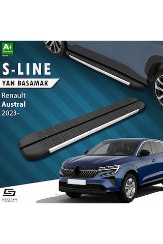 S-dizayn Renault Austral S-line Aluminyum Yan Basamak 183 Cm 2023 Üzeri