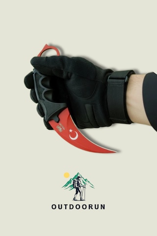 Türk Bayraklı Kamp Çakı Cs Go Versiyon Kırmızı